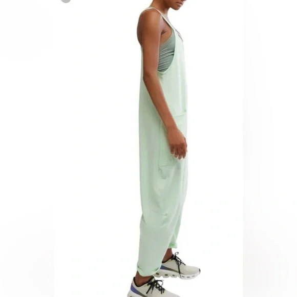 FREE PEOPLE ONESIE HOT SHOT in Pistachio NWT sz L - Picture 2 of 7